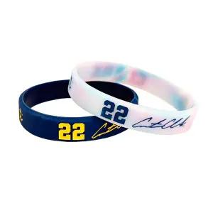 스포츠건강팔찌 1개 실리콘 팔찌 농구 선수 야외 스포츠 고무 탄성 신축성 용 패션 선물 색바램 방수 손목