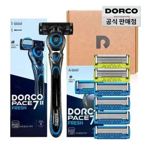 도루코 페이스7투 프레시 면도기세트(핸들1+면도날 총7입)/7중날/호환가능