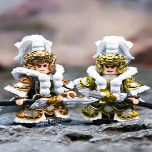 브릭샵 미니 피규어 삼국지 마초 제갈량 관우 여포 장군 무사 블록 조립 완구