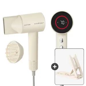 HJ 휴스톰 헤어제트 항공모터 꽃분이 헤어드라이기 음이온 초소형 휴대용 드라이어 BLDC-SB+거치대 세트