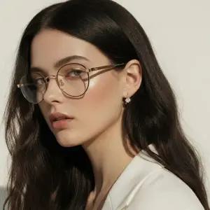 구찌 명품 안경테 GG0290O 002 라운드 메탈 여자 남자 안경