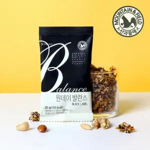 산과들에 그래놀라블랙 하루견과 원데이발란스블랙 100봉 견과류간식