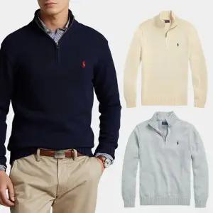 폴로 랄프로렌 클래식 코튼 쿼터 지퍼 스웨터