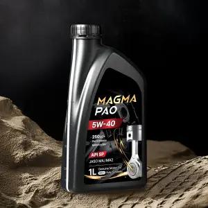 마그마 파오 오토바이 엔진오일 5W40 100% 합성유 4T JASO MA/MA2 1리터