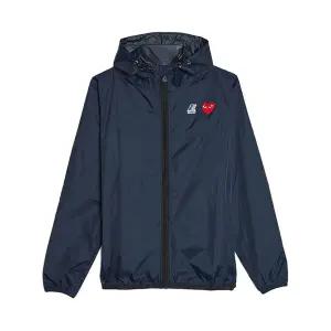 갤러리아 꼼데가르송플레이 K-WAY 후드 집업 바람막이 AZ-J501 네이비