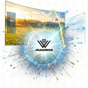 다이아윙스 고반발 비거리 전용 장타 스크린골프공 6알 M2 화이트 핑크 M3 / M5 화이트 옐로우 오렌지 컬러