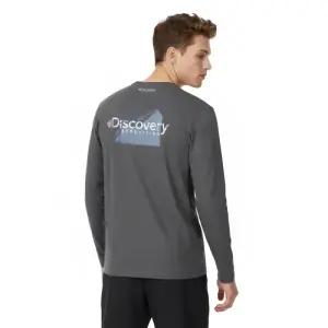{매장정품} 디스커버리 25년 가을신상 공용 아웃도어 백그래픽 기능성 긴팔티 DXRL2A054 1181958