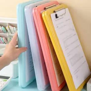 수납 클립보드 클리어화일 A4 파일철 서류정리 문서 보관 케이스