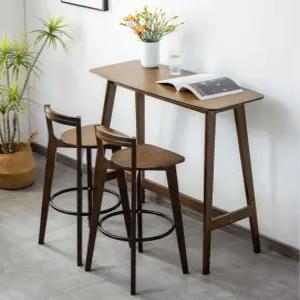 카페바테이블 업소용 카페 원형 원목 원색 스탠딩탁자 긴 로트 식탁 홈바 탁자 바스툴