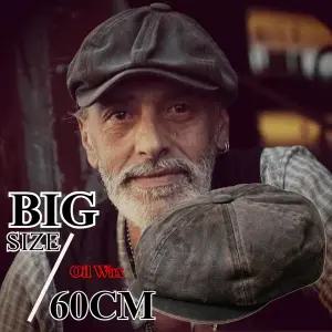 베레모 베레 모자 헌팅캡 화가 중년 캐주얼 봄 가을 레트로 복고풍 엔틱 오일 왁스 뉴스보이 캡 남자 남성