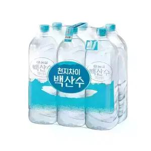 농심 백산수 유무라벨 랜덤 2L 24병 /생수전문배송