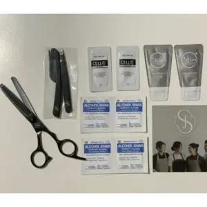 SJ 왁싱가위 브라질리언 음모 숱가위 숱치는 제모 왁싱용 미용 Y존 전용 1세트