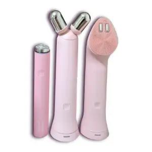 에이피알 메디큐브 에이지알 부스터 프로 미니 플러스 + 브이롤러&진동클렌저 헤드 핑크 eru