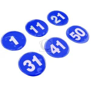 루사몰 1P 원형 62MM 에폭시 번호판 블루 1 50 호수표시판 사물함번호표 락카번호