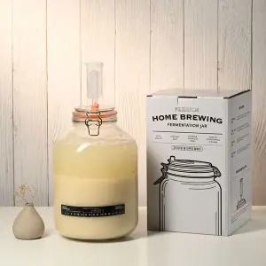 [개츠비] 5L 유리 발효조 발효통 에어락 담금주병 실리콘 마개 막걸리 콤부차 매실청