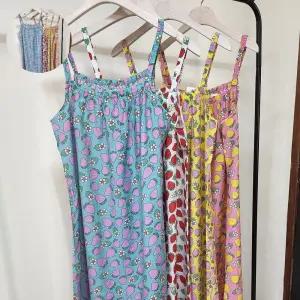 (제스트)여름 국내제작 여성용 인견 잠옷 원피스 나시