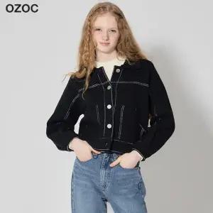 스티치 니트 카라 자켓