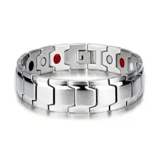게르마늄 건강 자석팔찌 건강팔찌 조절기 마그넷 자석 테라피 실버 희토류 네오디움 J110-O