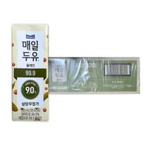 매일두유 99.9 플레인 190ml x 24팩 저당두유 두유 단백질
