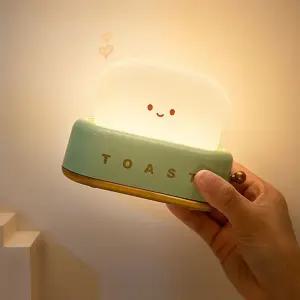 WARM 미세밝기 조절 홈 TOAST 충전식 무드등/장식 거실 침실 조명 차박 램프 무드 분위기 취침 보조 수면