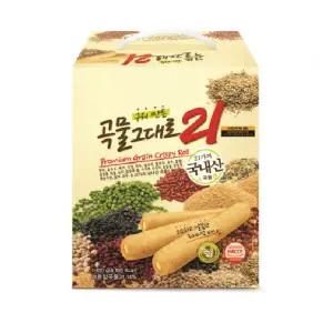 구워만든 곡물그대로21 크리스피롤 110개입 1100g 대용량 / 탕비실 간식 건강한 간편식