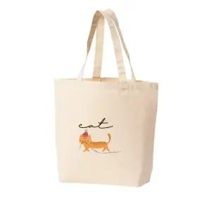 에코백 토트백 고양이 산타모자 줄눈불빛 그림 다양한 사이즈