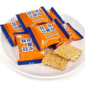 찹쌀 누룽지 과자 12개입 288g 바삭달콤간식 개별포장 사무실 캠핑 가정