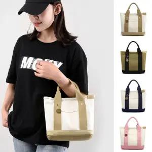 분리수납 공간 활용도 좋은 캔버스 데일리 토트백