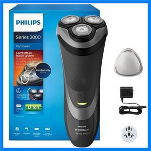 필립스 전기 면도기 3000 시리즈 S3560 트리머 포함 습식 및 건식 사용 가능 네덜란드에서 생산