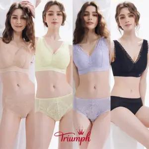 트라이엄프 레이스 브라팬티4세트+원피스 1종