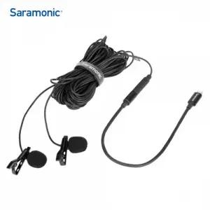 Saramonic 전방향성 고감도 초소형 클립 온 2인용 마이크 LavMicro U1C