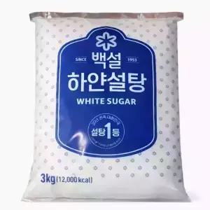 백설 하얀설탕 3kg 6개