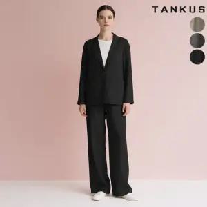[탱커스] 여성 블레이저 밴딩 와이드 팬츠 셋업