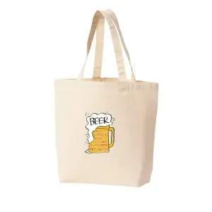 에코백 디자인 한잔 BEER 사이즈 여름파티 다양한 토 선물 단체에코백 주문제작에코백
