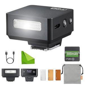 소니 ZV-1 / ZV-E10 / ZV-1 II TTL용 Godox iT20 S IT20S 오토 미니 플래시 / USB-C 충전식 300mAh 배터리,