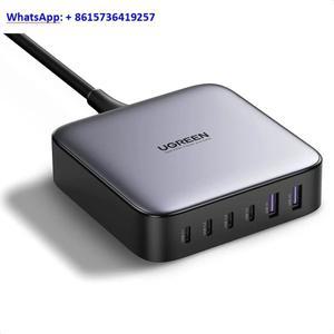 Ugreen 충전기 어댑터 200W USB C 데스크탑 Nexode 6 포트 GaN PD 고속 케이블 포함)