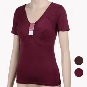 (쏘로사떼)편안한 3부 여성 브라 반팔런닝