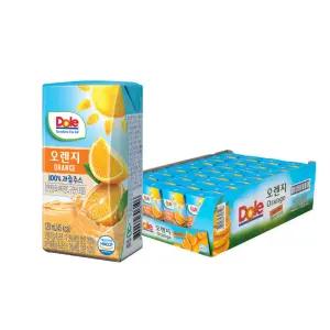 dole 돌주스 프리미엄100%과즙주스 120ml 오렌지 32개입/무료배송