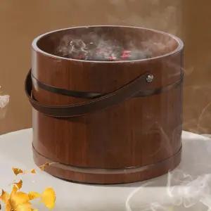 히노끼 발 족탕기 원목 발마사지 족욕기 습식 세족 나무통 찜질 뚜껑 각탕기