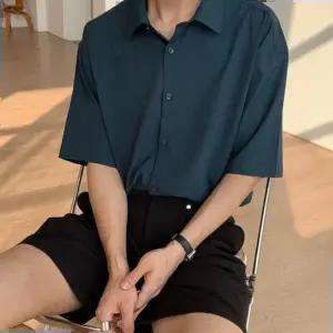 남자 오버핏 쿨 반팔 셔츠 HH-C29