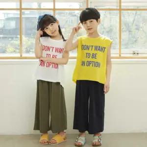 찰랑 와이드 아동 바지