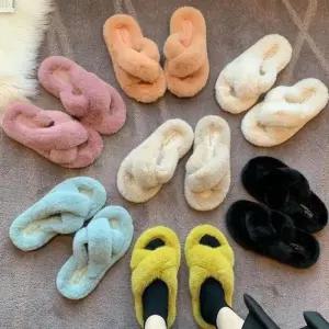 [오노마] ONM 빅사이즈가능 털신발 윈터 밍크털 털슬리퍼 따뜻 방한