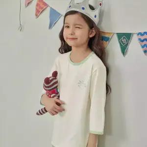 수아팜 여아 블루밍캣 쿨 코튼 7부 내의 세트