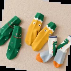 수면양말 공룡 기모 양말 겨울 아동 유아 5켤레 세트