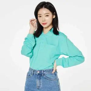 UV컷 QZ14SK90 긴팔 드라이 카라 티셔츠 남녀공용 커플티