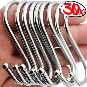 문걸이행거 3010PCS S 자형 고리 스테인레스 스틸 가방에 대 한 옷걸이 수건 주방 욕실 스토리지 홀더