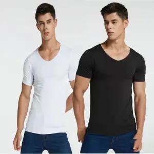 남자 여름 셔츠 안에 입는반팔 내의 심리스 티셔츠