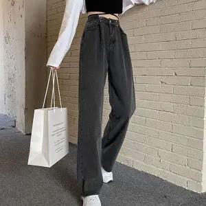 여성 TL74HR85 허리 후크 와이드팬츠 적당 와이드핏 긴바지 봄