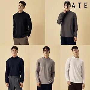 [테이트]남성 기모 모크넥 티셔츠 5종