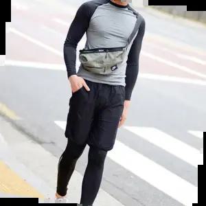 남자래쉬가드 긴팔티 반바지 레깅스 애슬레저 3종세트